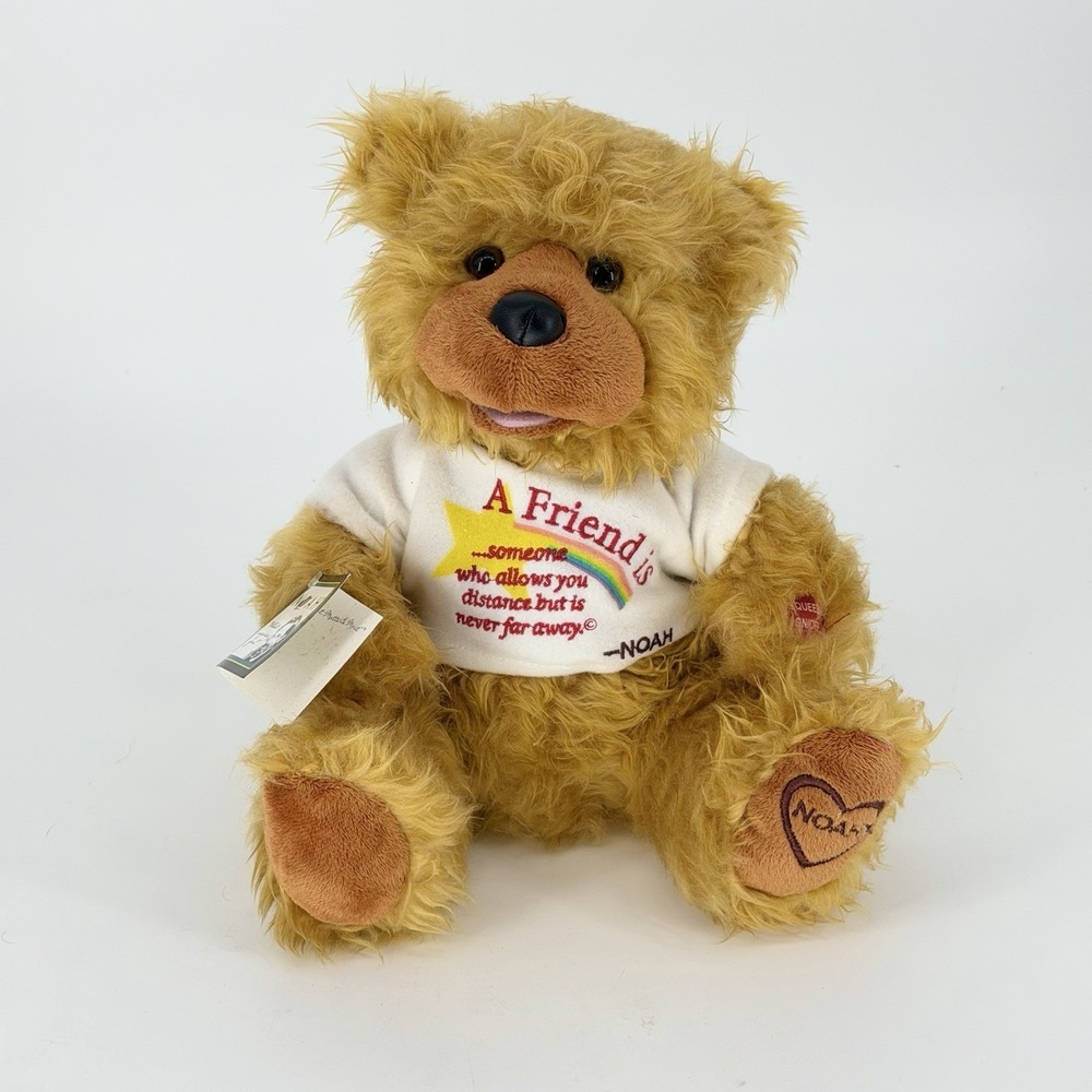 2007 Noah benShea Best Friend Bear 12" Plush NWT Talking Works PBC Gift